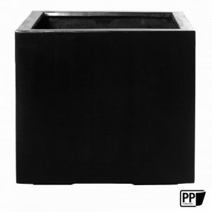 Fiberstone Pflanzkübel schwarz 110cm